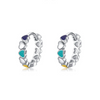 Wholesale Heartshaped S925 Sterling Silver Dripping Glue Ear Ring For Women Niche Style