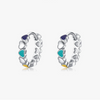 Wholesale Heartshaped S925 Sterling Silver Dripping Glue Ear Ring For Women Niche Style