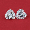 Wholesale Heartshaped Synthetic Gem Bare Stone White Zircon Jewelry With Cutting Inlay And Polishing