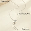 Wholesale Heartshaped Titanium Steel Necklace With 18K Gold Plated Stainless Steel Tassel Yshaped Chain Fashionable Design