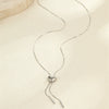 Wholesale Heartshaped Titanium Steel Necklace With 18K Gold Plated Stainless Steel Tassel Yshaped Chain Fashionable Design