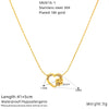 Wholesale Heartshaped Zirconia Titanium Steel Necklace For Women In Little Fresh Style