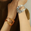 Wholesale Heavy Industry Style 316L Stainless Steel Bracelet With 18K Gold Plated For Ladies