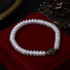 Wholesale Hetian Jade Freshwater Pearl Bracelet Simple Elastic Line Design Unisex Alien Shape