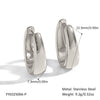 Wholesale High End Light Luxury Simple Trend Girls Titanium Steel U Shaped Earrings With Pvd Vacuum Real Gold Electroplating