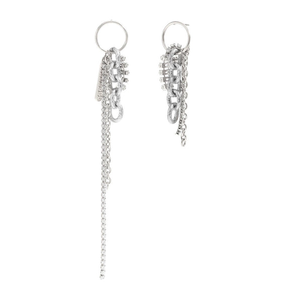 Wholesale High End Luxury Women's Stainless Steel Geometric Tassel Earrings With 18K Gold Plated Electroplating
