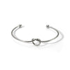 Wholesale High End Niche Design Glossy Knotted Stainless Steel Bracelet With 18K Gold Plated Color Preserving Vacuum Real Gold Electroplating In Pvd Furnace
