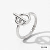 Wholesale High End Simple Fashion Geometric T Shaped Ring In Stainless Steel With Real Gold Electroplating For Women