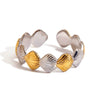 Wholesale High Fashion Quiet Design Stainless Steel Ring With Geometric Pattern And Electroplating Process For Women