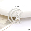 Wholesale High Grade Star Moon Jewelry Accessories Zinc Alloy Diy Rhinestone Apparel Decorations With Electroplating