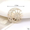 Wholesale High Grade Star Moon Jewelry Accessories Zinc Alloy Diy Rhinestone Apparel Decorations With Electroplating