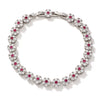 Wholesale Highend Copper Zircon Flower Shape Bracelet Jewelry For Women
