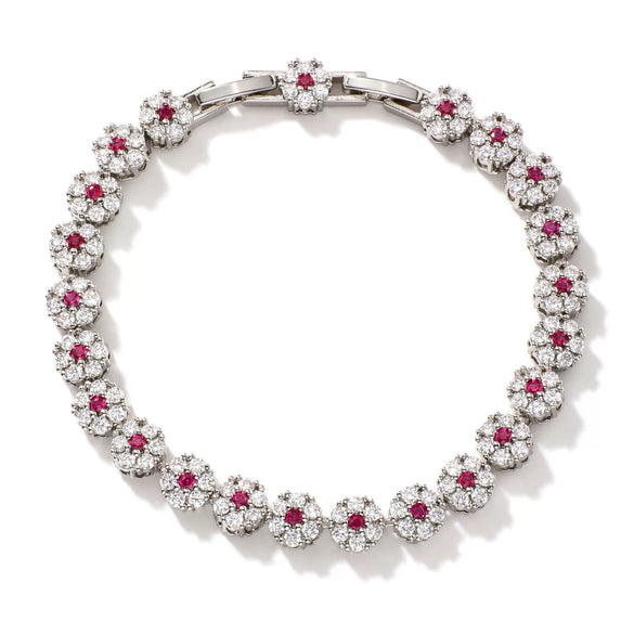 Wholesale Highend Copper Zircon Flower Shape Bracelet Jewelry For Women