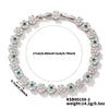 Wholesale Highend Copper Zircon Flower Shape Bracelet Jewelry For Women