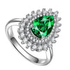 Wholesale Highend Dropshaped Copper Ring For Women With Inlaid Zircon Design