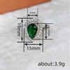 Wholesale Highend Dropshaped Copper Ring For Women With Inlaid Zircon Design