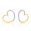 Wholesale Highend Electroplated Stainless Steel Heart Shape Geometric Earrings For Women