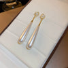 Wholesale Highend Feel Geometric Pearl Zircon Earrings With Electroplating