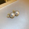Wholesale Highend Feel Geometric Pearl Zircon Earrings With Electroplating