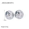 Wholesale Highend Geometric And Wave Pattern Electroplated Stainless Steel Earrings For Women