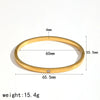 Wholesale Highend Geometric Diamondencrusted 18K Goldplated Stainless Steel Bracelet