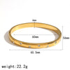 Wholesale Highend Geometric Diamondencrusted 18K Goldplated Stainless Steel Bracelet