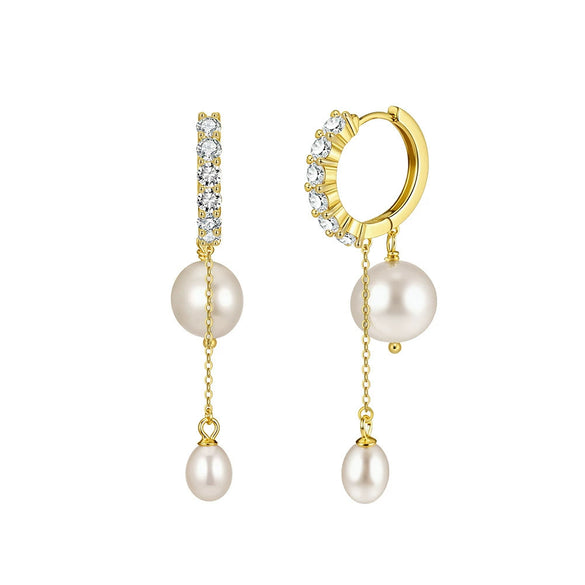 Wholesale Highend Geometric Silver Electroplated Stud And Tassel Earrings For Women