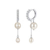 Wholesale Highend Geometric Silver Electroplated Stud And Tassel Earrings For Women
