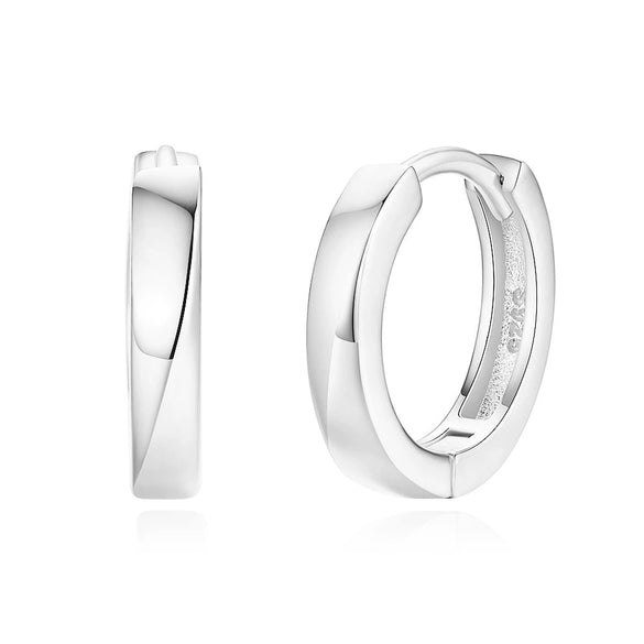 Wholesale Highend Geometric Silver S925 Electroplated Hoop Earrings
