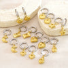 Wholesale Highend Geometric Stainless Steel 18K Gold Plated Women's Earrings