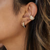 Wholesale Highend Geometric Stainless Steel Zircon Earrings For Women With Electroplating Design