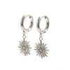 Wholesale Highend Geometric Starburst Stainless Steel 18K Gold Plated Ear Clips For Women