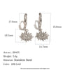 Wholesale Highend Geometric Starburst Stainless Steel 18K Gold Plated Ear Clips For Women