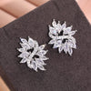 Wholesale Highend Geometric Zircon Earrings Copper Material
