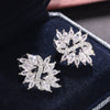 Wholesale Highend Geometric Zircon Earrings Copper Material