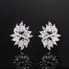 Wholesale Highend Geometric Zircon Earrings Copper Material