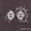 Wholesale Highend Geometric Zircon Earrings Copper Material
