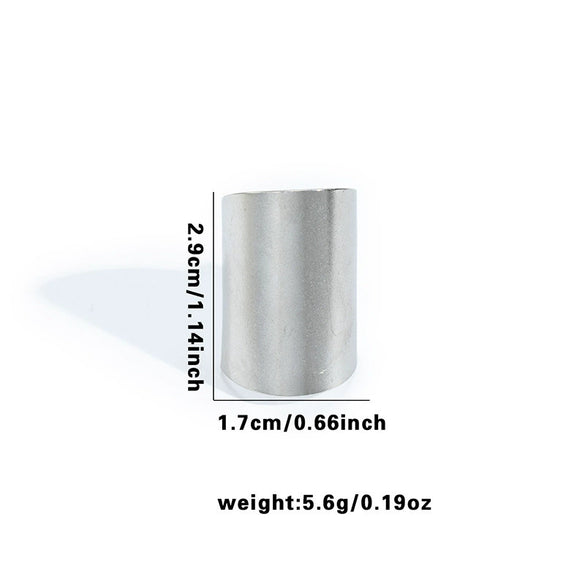 Wholesale Highend Heart Titanium Steel Hollow Ring With Butterfly And Cylindrical Splicing Electroplated Unisex