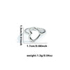 Wholesale Highend Heart Titanium Steel Hollow Ring With Butterfly And Cylindrical Splicing Electroplated Unisex