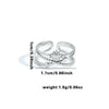 Wholesale Highend Heart Titanium Steel Hollow Ring With Butterfly And Cylindrical Splicing Electroplated Unisex