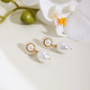Wholesale Highend Minimalist Geometric Stainless Steel Electroplated Earrings For Women