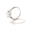 Wholesale Highend Rings For Couples Alloy Zircon Inlay Flower Style