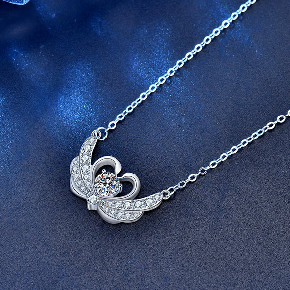 Wholesale Highend S925 Sterling Silver Swan Clavicle Pendant Necklace For Female