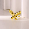 Wholesale Highend Stainless Steel Electroplated Butterfly Love Ring For Women With Geometric And Animal Patterns