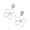 Wholesale Highend Stainless Steel Geometric Flower Earrings For Women With Electroplating Treatment Fashion Design