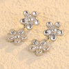 Wholesale Highend Stainless Steel Geometric Flower Earrings For Women With Electroplating Treatment Fashion Design