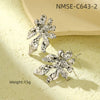 Wholesale Highend Stainless Steel Geometric Flower Earrings For Women With Electroplating Treatment Fashion Design