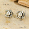 Wholesale Highend Stainless Steel Geometric Flower Earrings For Women With Electroplating Treatment Fashion Design