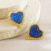 Wholesale Highend Stamped Stainless Steel Geometric Heartshaped Earrings For Women