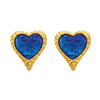 Wholesale Highend Stamped Stainless Steel Geometric Heartshaped Earrings For Women